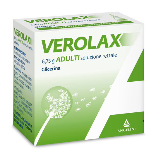 Verolax Adulti Rettale 6 Clismi 6,75 g