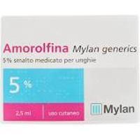 MYLAN spa Mylan Generics AMOROLFINA SMALTO 5% 2,5 ml [Farmaco Equivalente Onilaq e Locetar]