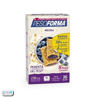 NUTRITION & SANTE' ITALIA SpA PESOFORMA BISCOTTI MIRTILLI 16 PEZZI