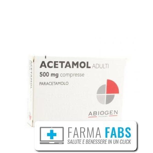 ABIOGEN PHARMA SpA  ACETAMOL ADULTI 20 COMPRESSE 500MG