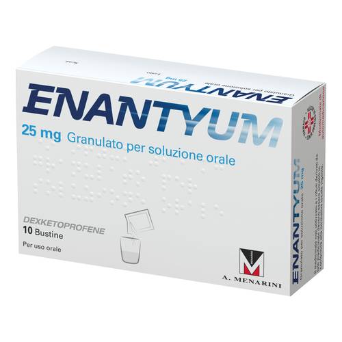 A.MENARINI IND.FARM.RIUN.Srl ENANTYUM GRANULATO PER SOLUZIONE ORALE 10 BUSTINE  OS GRAT 25 MG
