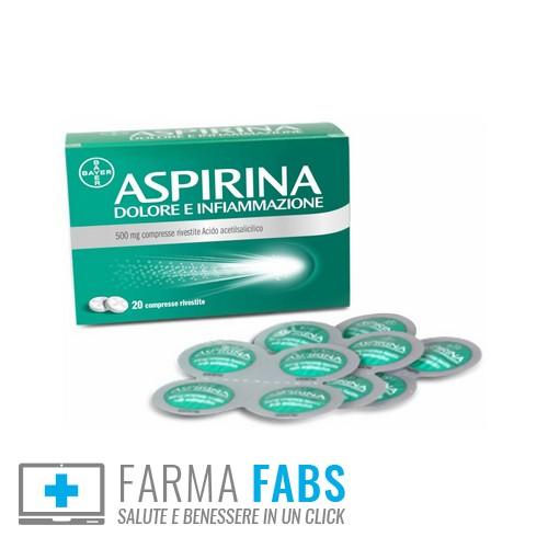 BAYER SpA ASPIRINA DOLORE INFIAMMAZIONE 20 COMPRESSE 500 MG