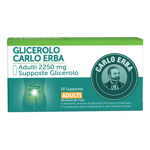 Glicerolo Adulti supposte  18 pz