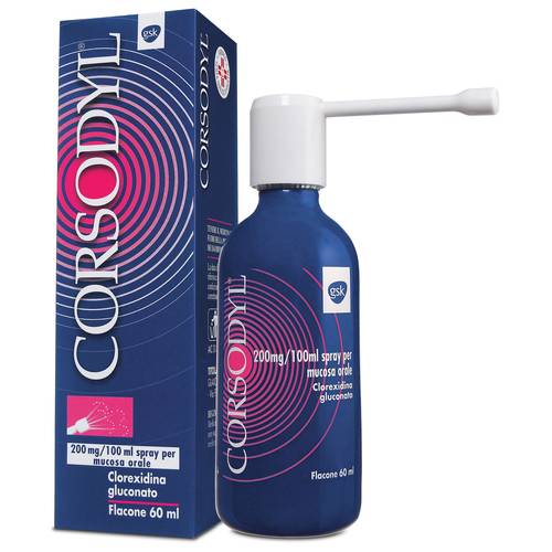 GLAXOSMITHKLINE C.HEALTH.Srl   CORSODYL*SPRAY 60ML 200MG/100M