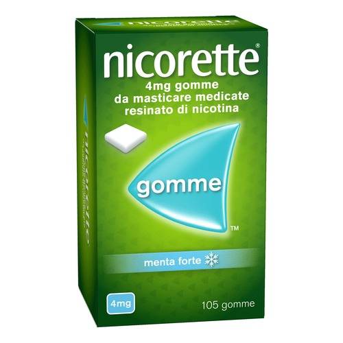 johnson & johnson spa nicorette 105 gomme masticabile 4 mg menta