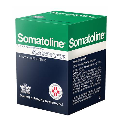 SOMATOLINE EMULSIONE 15 BUSTINE 0,1+0,3%