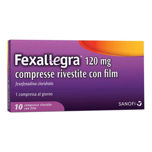 FEXALLEGRA 10 COMPRESSE RIVESTITA 120MG