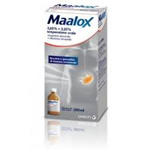 MAALOX OS SOSPENSIONE 250ML 4+3,5% 