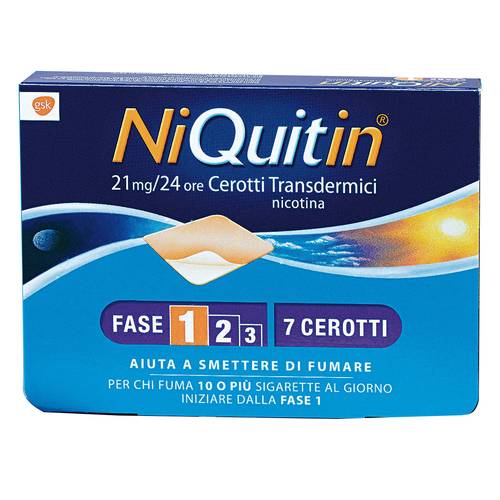 PERRIGO ITALIA Srl NIQUITIN*7CER TRANSD 21MG/24H