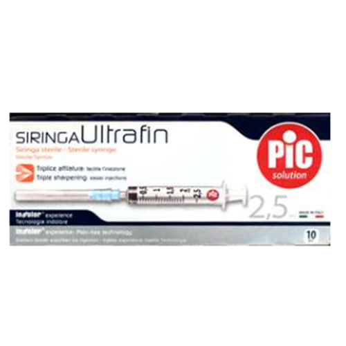 PIKDARE SpA Siringa Ultrafin ml 2,5 10 pz.