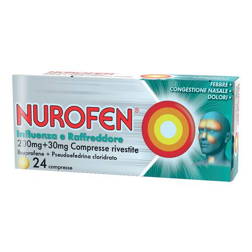 RECKITT BENCKISER H.(IT.) SpA NUROFEN INFLUENZA RAFFREDDORE 24 COMPRESSE