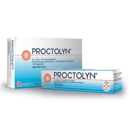 RECORDATI SpA PROCTOLYN 10 SUPPOSTE 0,1MG+10MG