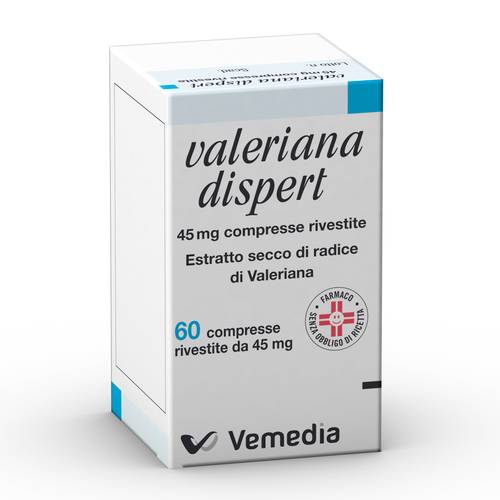 VEMEDIA PHARMA Srl VALERIANA DISPERT 45 MG 60 COMPRESSE RIVESTITE