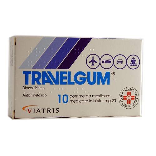 VIATRIS HEALTHCARE LIMITED  TRAVELGUM*10 GOMME MASTICABILI 20MG