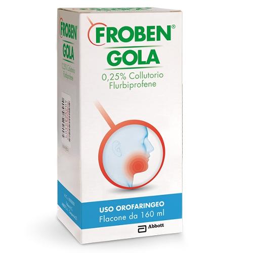 VIATRIS ITALIA Srl  FROBEN GOLA COLLUTTORIO 160ML 0,25%